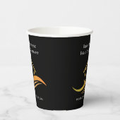 Gobelets En Papier Immobilier Chic Noir Or Custom Open House (Gauche)