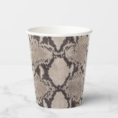 Gobelets En Papier Impression Animal Serpent Taupe Anniversaire (Verso)