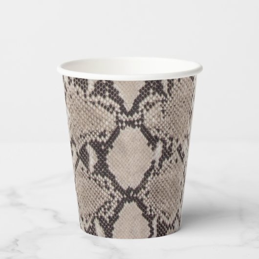 Gobelets En Papier Impression Animal Serpent Taupe Anniversaire (Verso)