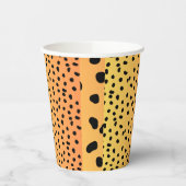 Gobelets En Papier Impression Cheetah moderne (Gauche)
