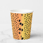 Gobelets En Papier Impression Cheetah moderne (Droite)