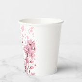 Gobelets En Papier Impression de fleurs de cerisier (Gauche)