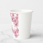 Gobelets En Papier Impression de fleurs de cerisier (Gauche)