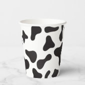 Gobelets En Papier Impression de vache d'anniversaire d'animal de fer (Verso)