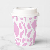 Gobelets En Papier Impression de vache rose (Droite)