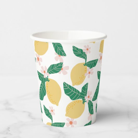 Gobelets En Papier Impression Lemon Fantaisie  (Gauche)