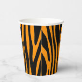Gobelets En Papier Impression Zèbre Orange Princeton (Droite)