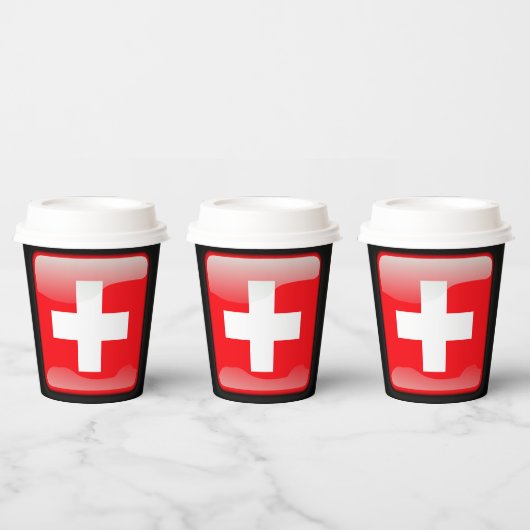 Gobelets En Papier Indicateur_de_Suisse (Multi)