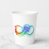 Gobelets En Papier Infinity avec Rainbow Jellyfish (Verso)