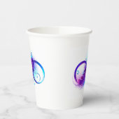 Gobelets En Papier Infinity with purple feather (Gauche)
