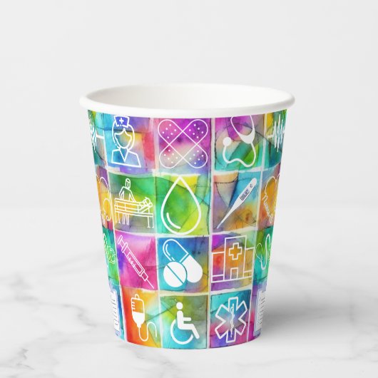 Gobelets En Papier Infirmière (Recto)