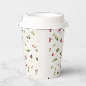 Gobelets En Papier Insectes Fleurs sauvages de bois modernes et tenda (Droite)