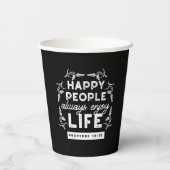 Gobelets En Papier Inspirational Christian Quote from Proverbs 15:15 (Verso)