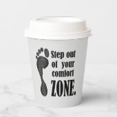 Gobelets En Papier Inspirer la coupe moderne en papier noir et gris (Recto)