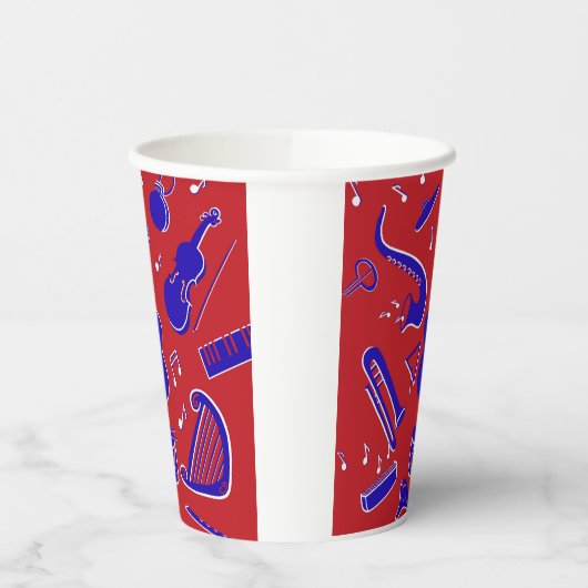Gobelets En Papier Instruments de musique (Gauche)