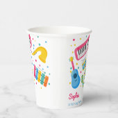 Gobelets En Papier Instruments de musique anniversaire de enfant (Droite)