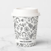 Gobelets En Papier Instruments de musique personnalisés Accessoires d (Verso)