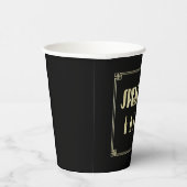 Gobelets En Papier Interdiction de l'art déco rugissant des années 20 (Droite)