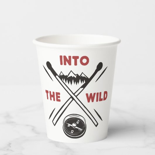 Gobelets En Papier Into the Wild Adventure Survie sauvage (Recto)