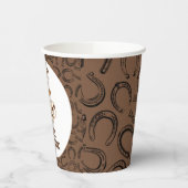 Gobelets En Papier Invitation à l'anniversaire de Ghost Cowboy (Gauche)