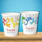 Gobelets En Papier Invitation ballons d'animaux d'anniversaire