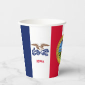 Gobelets En Papier Iowan Flag & Seal, Flag of Iowa (Recto)
