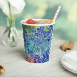 Gobelets En Papier Irises Vincent van Gogh<br><div class="desc">Irises (1889) Vincent van Gogh. Un beau paysage estival. Les iris bleus fleurissent dans un lit fleuri dans un jardin verdoyant. Reproduction d'oeuvres d'art célèbres dans le domaine public.</div>