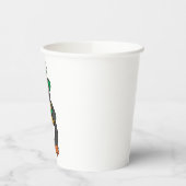 Gobelets En Papier Irish Penguin Holding Christmas Teddy Bear (Gauche)