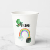 Gobelets En Papier *~* IRLANDE IRLANDE Patriot Rainbow Pot or (Recto)