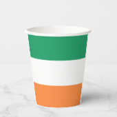 Gobelets En Papier Irlande National Flag, standard irlandais, bannièr (Recto)