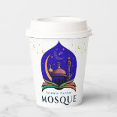 Gobelets En Papier Islamic Center Coffee Cup – Mosque & Crescent Nigh (Verso)
