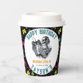 Gobelets En Papier It’s Game On Skull  – Video Game Birthday (Verso)