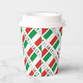 Gobelets En Papier Italia Bandiera Italiana Carrelage Vert Personnali (Droite)