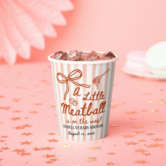 Gobelets En Papier Italian Baby Shower Theme (Insitu)