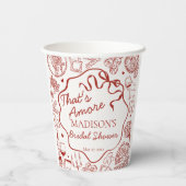 Gobelets En Papier Italian Pasta Thats Amore Bridal Shower (Verso)
