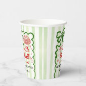 Gobelets En Papier Italian Theme Baby Shower Green Bow (Droite)