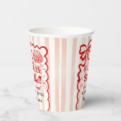 Gobelets En Papier Italian Theme Baby Shower Red Bow (Droite)