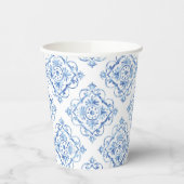 Gobelets En Papier Italien Positano Toscane Carrelage Bleu (Gauche)