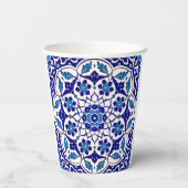 Gobelets En Papier Italien Turc Iznik Indigo Party Table (Verso)
