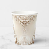 Gobelets En Papier Ivory Flowers Paper Cups (Droite)