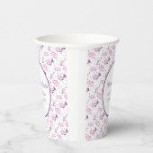 Gobelets En Papier Jack et douche Jill Floral violet (Droite)