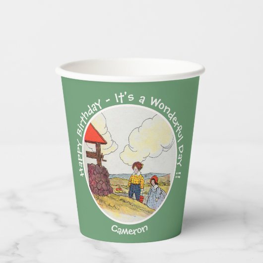 Gobelets En Papier Jack et Jill Mother Goose Articles de fête d'anniv (Recto)