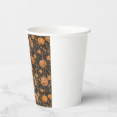 Gobelets En Papier Jack-o-lanternes sur la vigne (Gauche)
