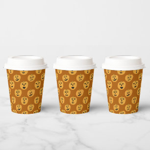 Gobelets En Papier Jack-O-Lanterns CITROUILLE d'Halloween