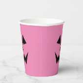 Gobelets En Papier Jack O'Lantern rose en colère (Droite)