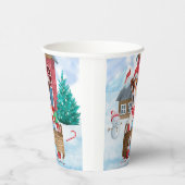 Gobelets En Papier Jack Russell Chien dans la neige Maison de chien d (Droite)