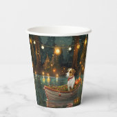 Gobelets En Papier Jack Russell Christmas Festive Voyage (Verso)