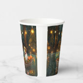 Gobelets En Papier Jack Russell Christmas Festive Voyage (Droite)