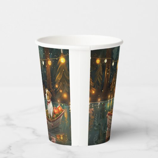 Gobelets En Papier Jack Russell Christmas Festive Voyage (Droite)