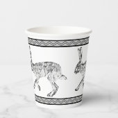 Gobelets En Papier Jackrabbit Sud-Ouest & Monts Géométriques (Recto)